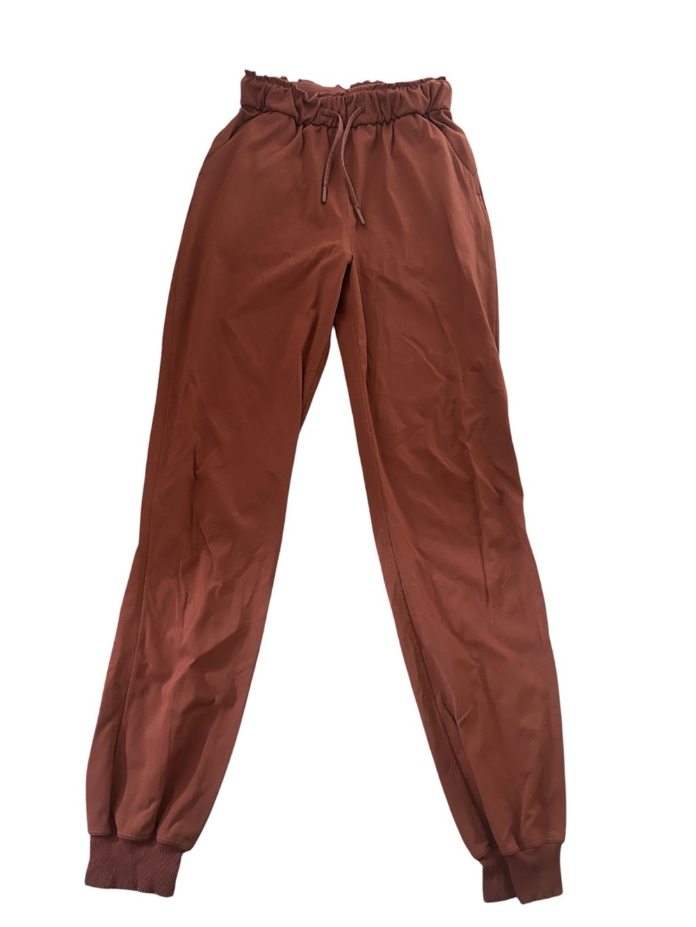 lululemon athletica Women's Rust-Brown Drawstring Joggers